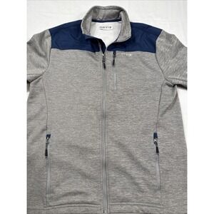 JACKET FLEECE Orvis  Mens Medium Gray  Full Zip Long Sleeve Outdoor Lightweight